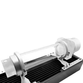 Rezervuaras Singularity Protium 200mm akrilinis matinis sidabrinis – 200 mm vamzdis, akrilo konstrukcija