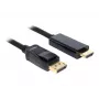 Delock Kabel DisplayPort 1.1 Stecker > High Speed HDMI-A Stecker Passiv 3 m schwarz (82435)