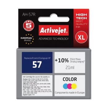 Activejet AH-57R rašalas (HP 57 C6657AE pakaitalas; Premium; 21 ml; spalvotas)