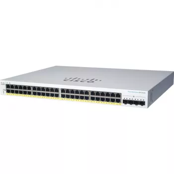Valdomas L2 gigabitinis PoE komutatorius Cisco CBS220-24P-4X — 24x 10/100/1000 RJ‑45, 4x SFP+, 128 Gbit/s, 8192 MAC