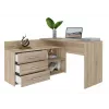 Topeshop DANY SONOMA KPL kompiuterio stalas ąžuolo spalva