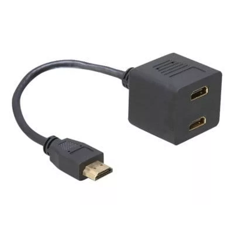 HDMI adapteris DeLOCK 65056 0,2 m, kištukas į 2 lizdus