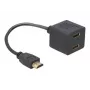 HDMI adapteris DeLOCK 65056 0,2 m, kištukas į 2 lizdus