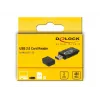 Kortelių skaitytuvas DeLOCK Mini USB 2.0 su SD ir Micro SD lizdu