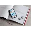 Apsauginis telefono dėklas iKins, skirtas iPhone XR — Juoda Poppin Rock dizainas