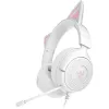 Ausinės Razer Kraken Kitty V3 X — žaidimų ausinės su RGB apšvietimu, lengvu dizainu, įmontuotu mikrofonu