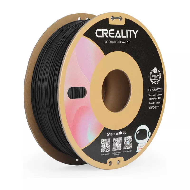 3D spausdinimo medžiaga Creality 3301010297 Polipieno rūgštis PLA juoda 1 kg 1,75 mm