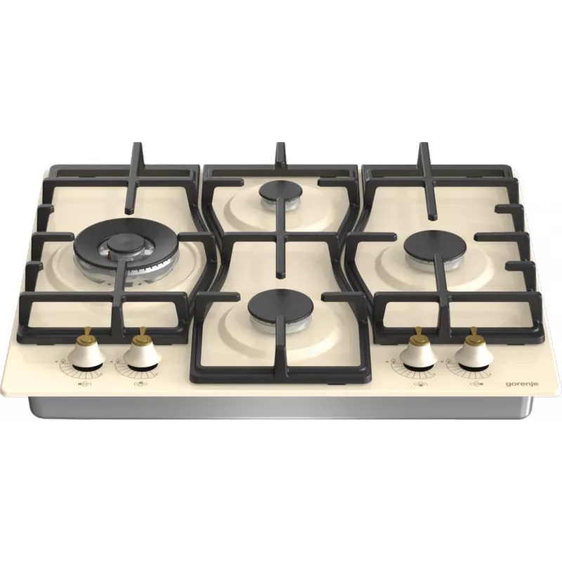 Gorenje GW6D42CLI kaitlentė Smėlio spalvos Integruojama 60 cm Dujinė 4 zonos (-ų)