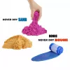 Stebuklingas smėlis Wonder Factory Never Dry smėlio maišelis, oranžinė raudona