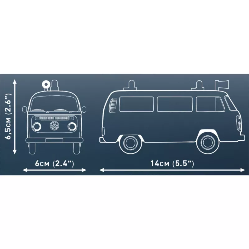 Konstruktorius COBI Volkswagen T2b gaisrinis automobilis, mastelis 1:35, raudonas