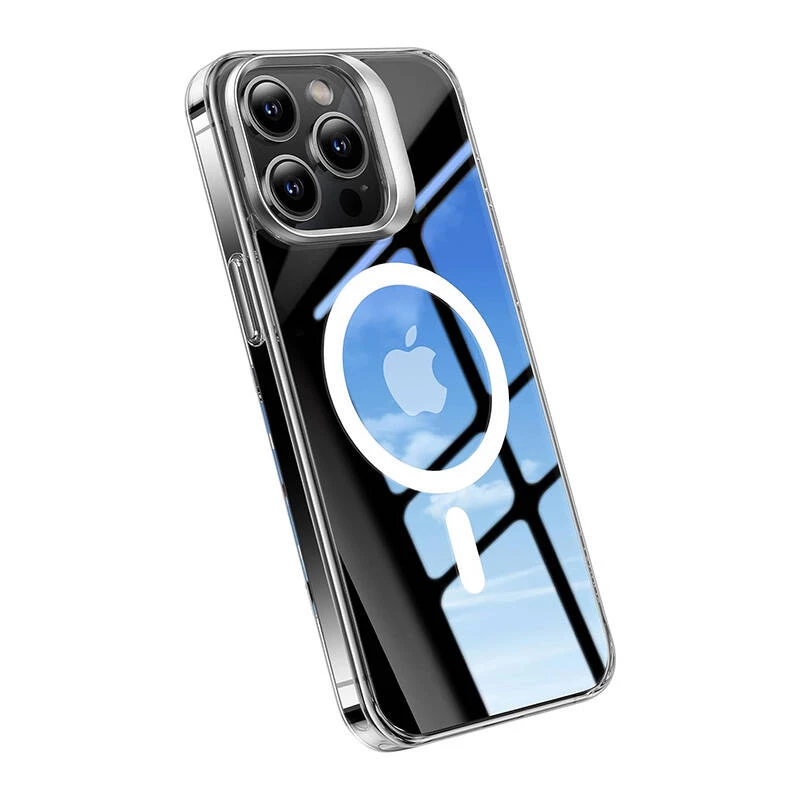 Torras UPRO Lstand Clear-Mag dėklas, skirtas iPhone 15 Pro – permatomas magnetinis L formos stovo dizainas
