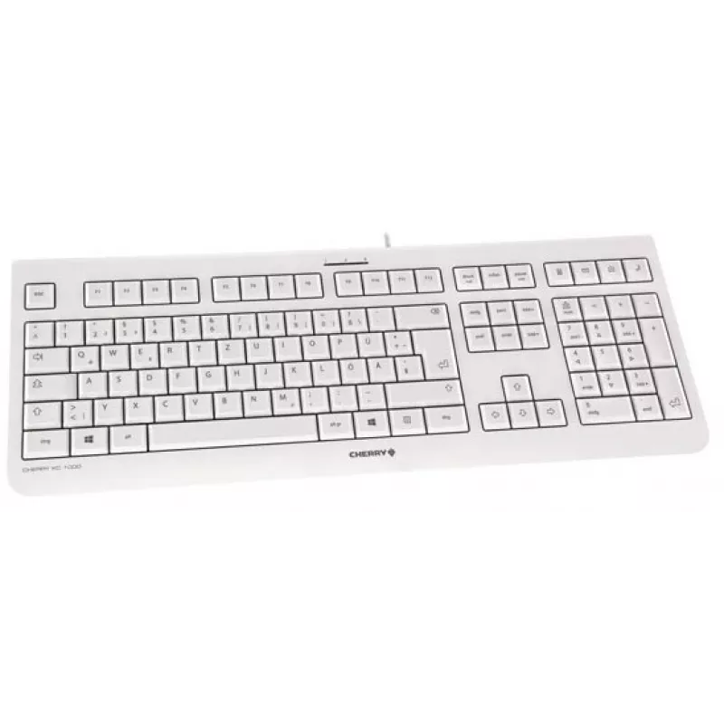 CHERRY KC 1000 klaviatūra Namų USB Swiss Pilka