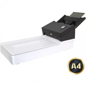 Avision ADF skaitytuvas AD360GF — A4 ADF, 600 x 1200 DPI, 100 lapų tiektuvas, CIS, dvipusis, LCD, baltas