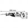 Bosch GSA 1100 E Professional 2700 spm 1100 W juoda, mėlyna, raudona