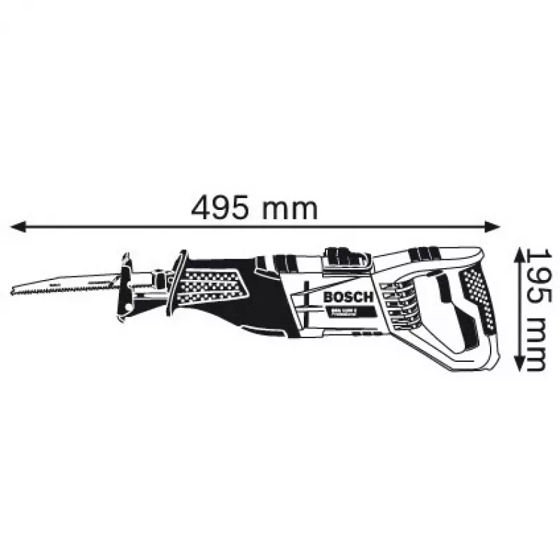 Bosch GSA 1100 E Professional 2700 spm 1100 W juoda, mėlyna, raudona