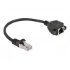 Tinklo prailginimo laidas DeLOCK Cat.6A 25 cm juodas