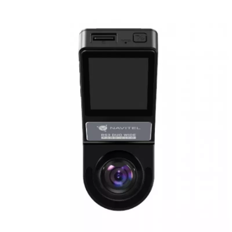 Dash Cam Navitel RS3 Duo Wide — dviejų kanalų 1080p, plataus kampo objektyvas, GPS, G jutiklis, 2,7 colio ekranas