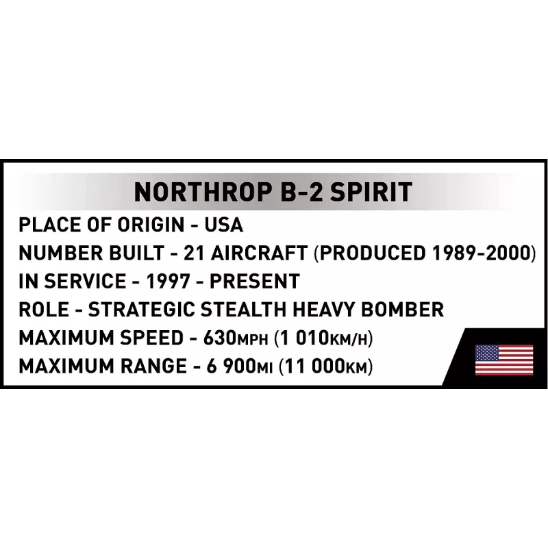 „Cobi Northrop Grumman B-2 SPIRIT“ modelio rinkinys