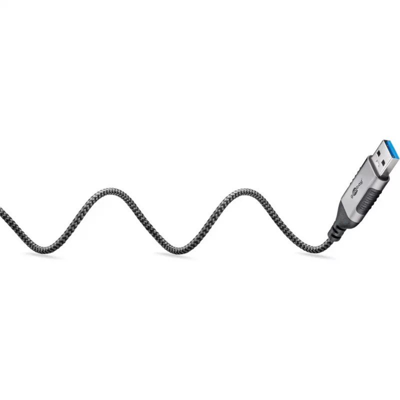 Goobay eterneto laidas USB-A 3.0 į RJ45 plonas 3 m - jungia maršrutizatorių, modemą arba (74396)