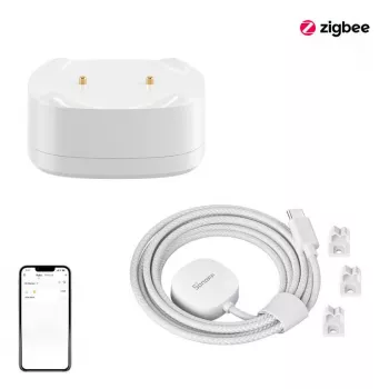 Vandens nuotėkio jutiklis Sonoff SNZB-05P Zigbee 3.0 — belaidis drėgmės ir užliejimo detektorius