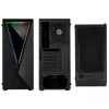 Kolink VOID RGB bokšto korpusas juodas LED ventiliatorius langas dulkių filtras PC E