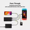 Power bank Green Cell PBGC03 20000 mAh, LiPo, 18 W išvestis, USB-C + 2× USB-A, Quick Charge 3.0, PD, juodas