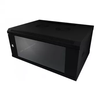 Sieninis stovas ALLNET ALL-SMC6604SCHWARZ 4U, maks. apkrova 50 kg, raktinis užraktas, juodas