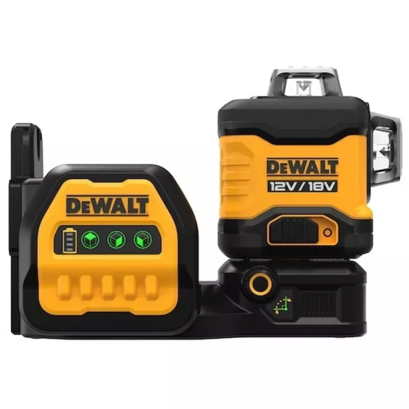 Lazerinis nivelyras DeWalt DCE089D1G18-QW žalias spindulys savaiminis išsilyginimas 360° suderinamas su imtuvu