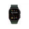 APPLE Watch Ultra 2 GPS + Cellular 49mm Black Titanium Case su Dark Green Alpine Loop - Large