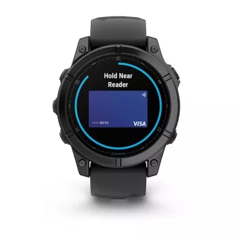 Garmin Fenix E 3,3 cm (1,3 colio) AMOLED 47 mm Skaitmeninis 416 x 416 pikselių Liečiamas ekranas Juodas „Wi-Fi“ GPS (palydovas)