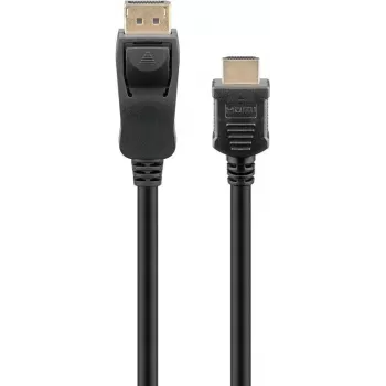 64836 DisplayPort 1.2 į HDMI adapterio kabelis 1.4 4K @ 30Hz / Itin didelės spartos HDMI kabelis / Paauksuota jungtis nepriekaištingam signalo perdavimui / Nešiojamam kompiuteriui