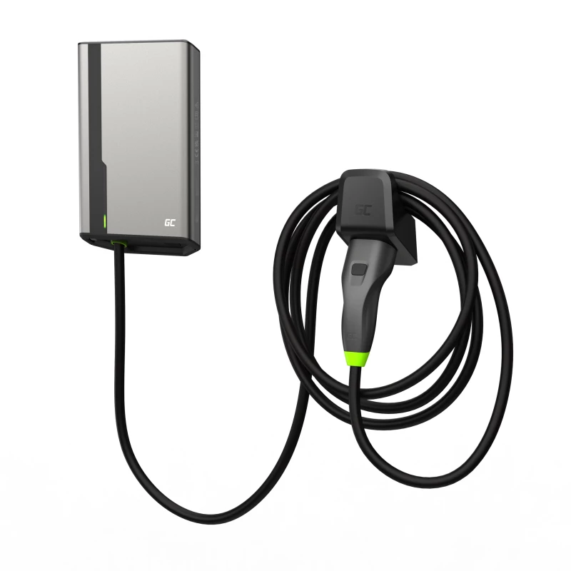 Wallbox Green Cell GC EVGC021B2275 3.6-22 kW 7.5 m NFC Pilka Aliuminis