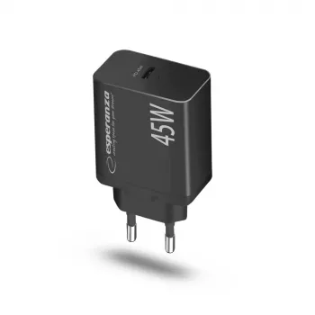Esperanza EZC108K tinklo adapteris 45W Juoda