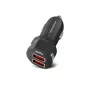 Automobilinis kroviklis ESPERANZA EZ110 juodas — 12–24 V įvestis, 2× USB-A 2,1 A, „Quick Charge 3.0“, 36 W