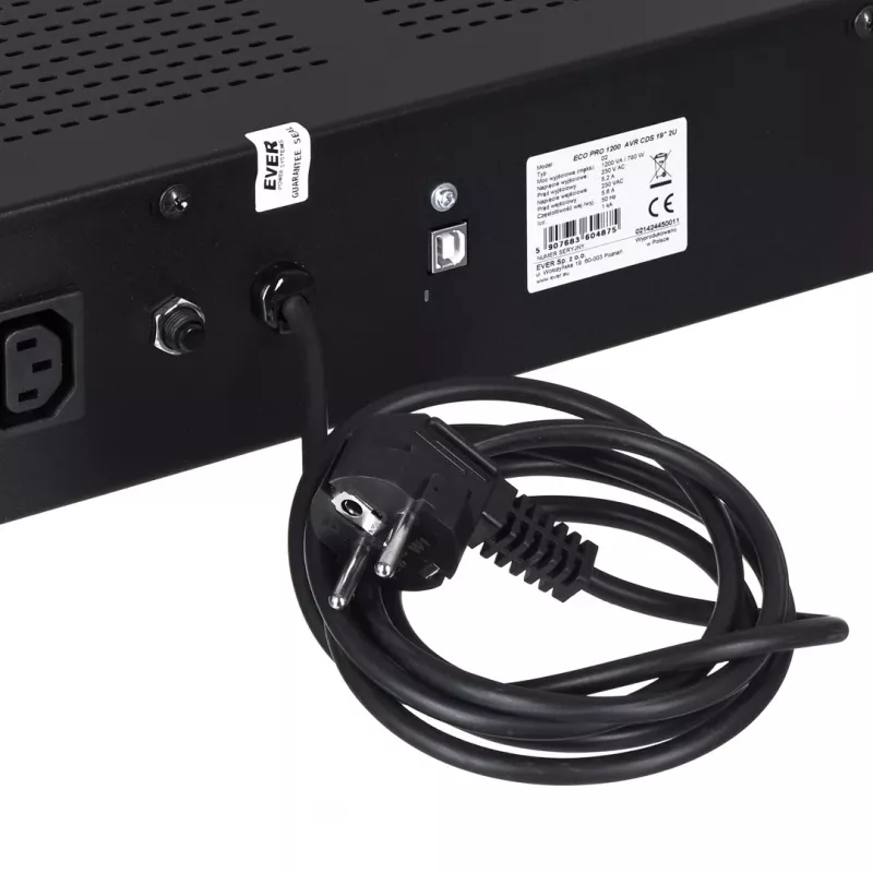 UPS EVER ECO Pro 1200 AVR CDS 19 (Stelažinis; 1200VA) (W/EAVRRM-001K20/00)