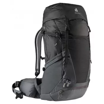 Kuprinė DEUTER Futura Pro 34 SL, moteriška žygių kuprinė, 34 l, 1,56 kg, ventiliacija, hidratacijos sistema 3 l, šalmo laikiklis, vidinis plieninis rėmas