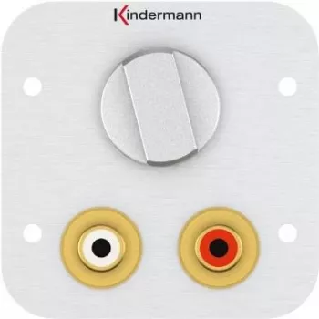 Kištukinių lizdų plokštė 2 x RCA Kindermann 7441000518