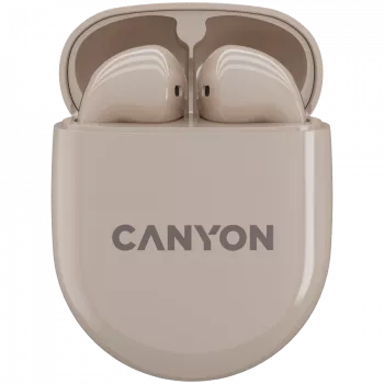 Canyon Bluetooth ausinės TWS-6 žaidimų režimas/BT 5.3 smėlio spalvos mažmeninė pakuotė (CNS-TWS6BE)