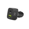 Automobilinis mobiliųjų įrenginių įkroviklis Green Cell CAD33, 42 W, USB-C PD + USB-A QC3.0, 12/24 V įvestis, 5–12 V išvestis