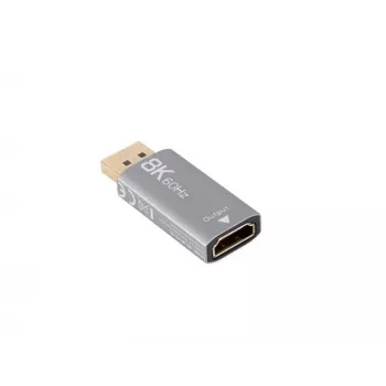 Lanberg AD-DP-HD-03 vaizdo kabelio adapteris 0 m DisplayPort HDMI Sidabrinis