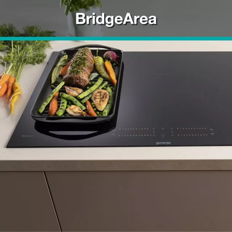 Gorenje GI6432BCWF Juoda įmontuojama 60 cm zoninė indukcinė kaitlentė 4 kaitviečių