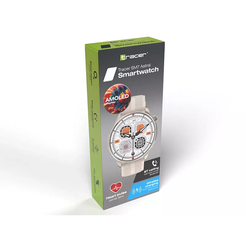 Išmanusis laikrodis TRACER SM7 Astral Starlight — Bluetooth, širdies ritmo monitorius