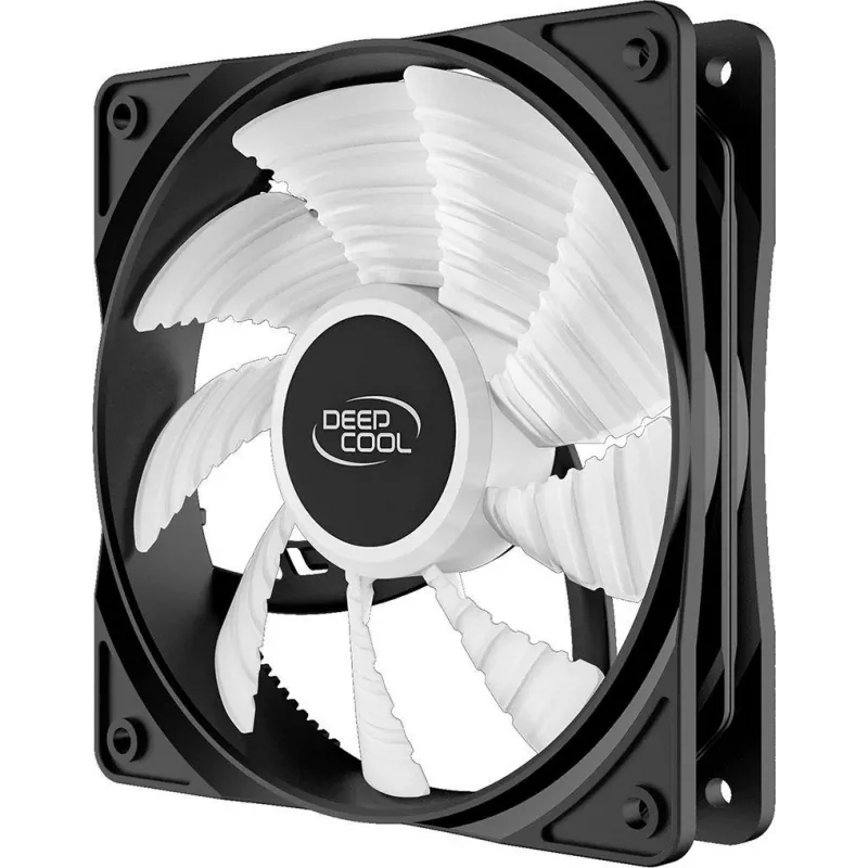 DeepCool RF120B Kompiuterio korpuso ventiliatorius 12 cm Juodas, permatomas 1 vnt.