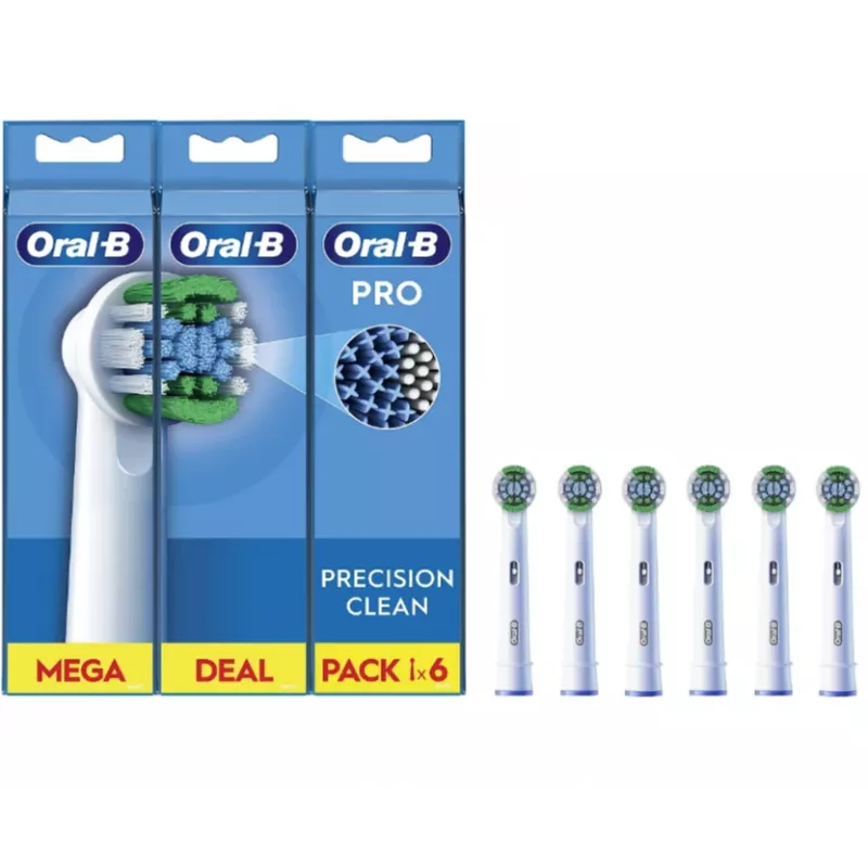 Oral-B EB20RX-6 Precision Clean keičiamosios galvutės, 6 vnt.