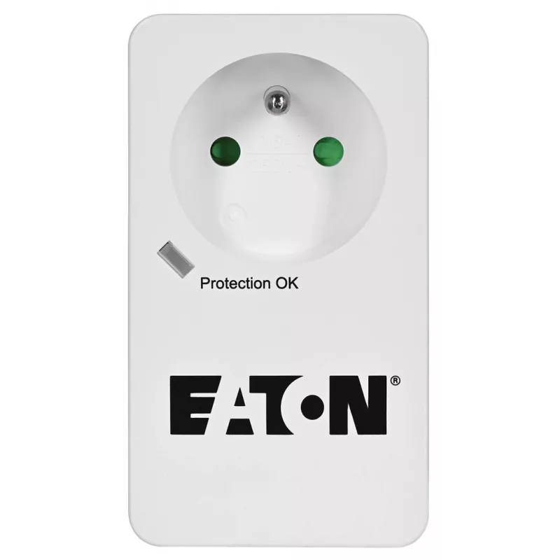 Apsaugos nuo viršįtampių dėžutė Eaton Protection Box 1 FR — 1 Type E lizdas, 220–250 V, 16 A, 4000 W, juoda, kompaktiška