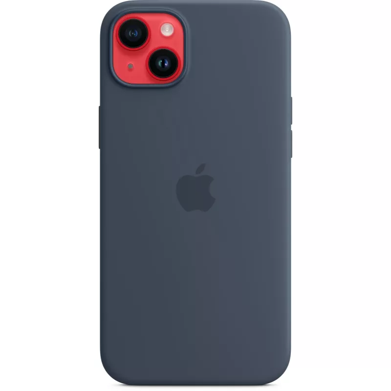 Silikoninis dėklas dėklas Apple iPhone 14 Plus MagSafe Storm Blue