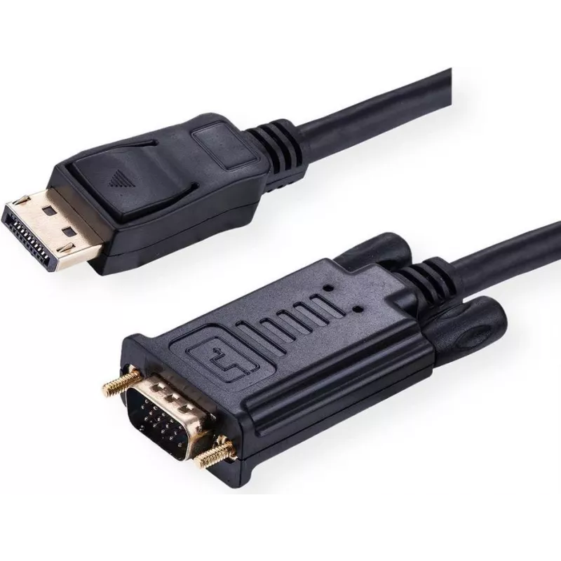 Value 11.99.5803 Vaizdo kabelis-adapteris 3 m DisplayPort VGA (D-Sub) Juodas (11.99.5803)