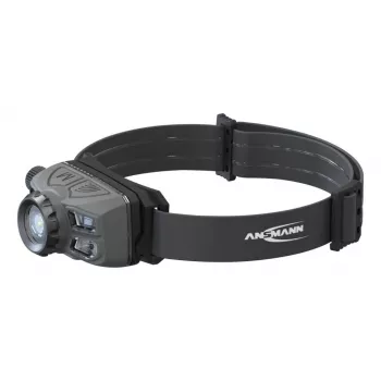 Ansmann HD450FRS juodas, pilkas galvos juostos žibintuvėlis LED