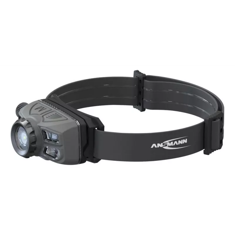 Ansmann HD450FRS juodas, pilkas galvos juostos žibintuvėlis LED