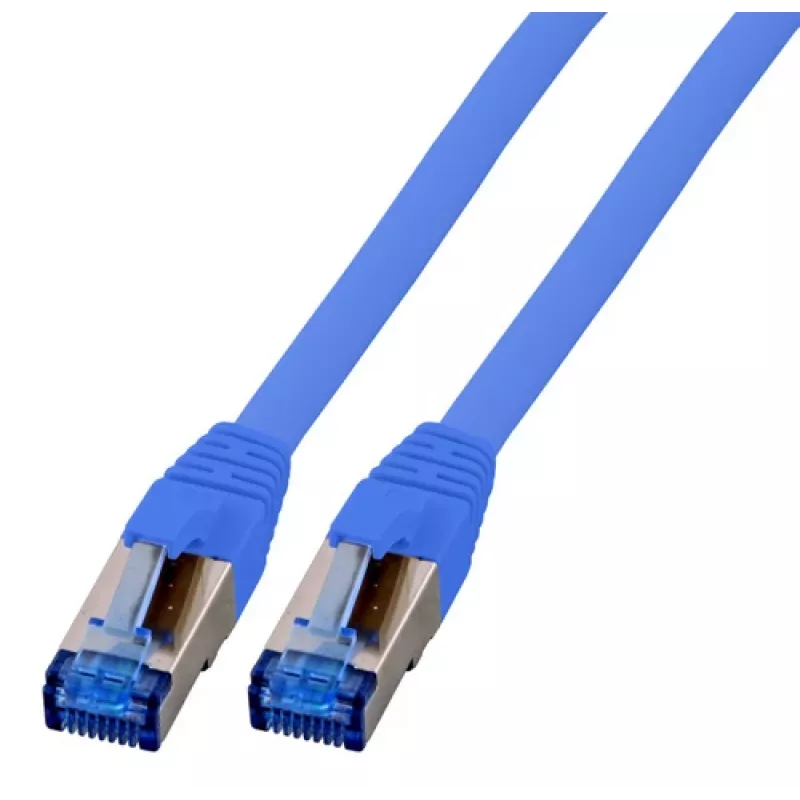 EFB-Elektronik RJ45 komutacinis kabelis Cat.6A S/FTP TPECat.7 neapdorotas kabelis superflex mėlynas 1,5 m Gamintojas: EFB Elektronik (K5525FBL.1,5)